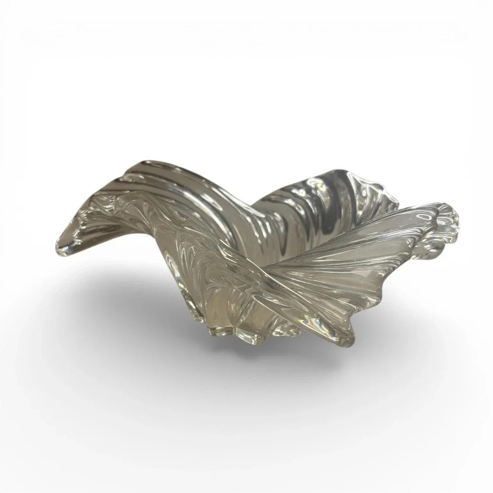 Mikasa Belle Epoque Centerpiece Fruit Bowl Crystal Glass 12.5
